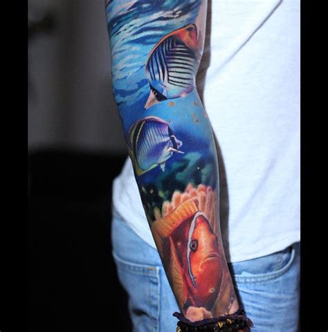 Bildresultat För Coral Tattoo Ocean Sleeve Tattoos Ocean Tattoos