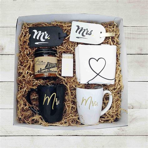 This thoughtful selection will help celebrate both a history and a future of love, and convey how much the couple mean to you. Amazon.com: Mr Mrs Wedding Gift Box Unique Wedding Gift ...