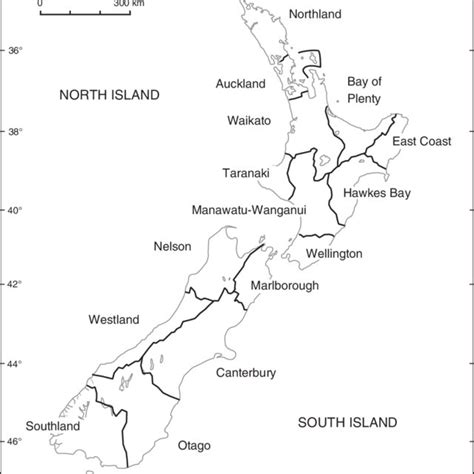 New Zealand Districts Download Scientific Diagram