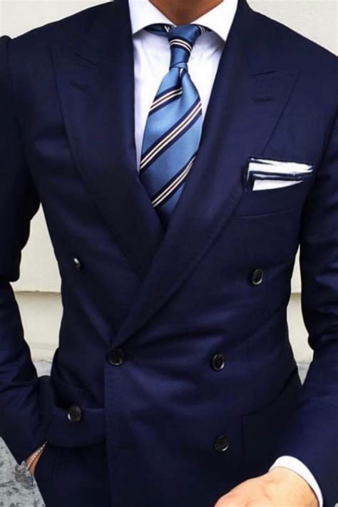 Blue Suits Double Breasted Navy Suit For Men Wedding Giorgenti
