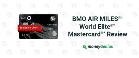 Bmo Air Miles®† World Elite® Mastercard® Review High Air Miles Earn