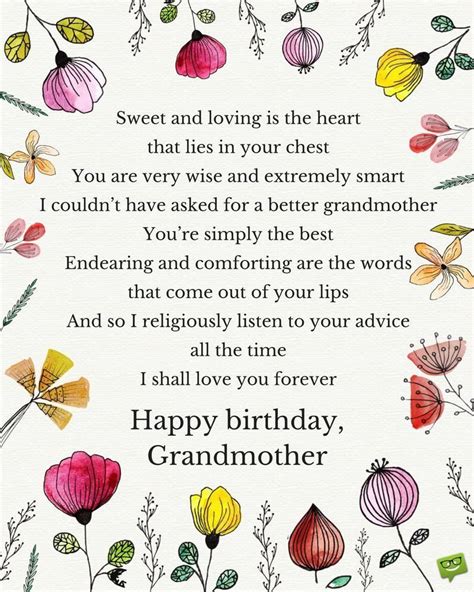 Pin By My Info On Birthday Cards In 2022 Poem For Grandma Birthday
