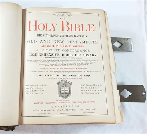 The Holy Bible Containing The Authorized And Revised Versions Of The