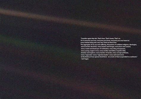 Carl Sagan Pale Blue Dot Quote Space Printposter