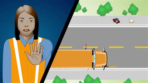 Il Segnale Raffigurato Permette La Sosta Degli Autobus - School Bus Universal Crossing Signal - Animated - YouTube