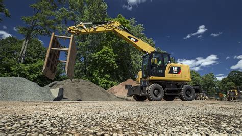 Caterpillar M314f M316f And M322f Wheeled Excavators From Caterpillar