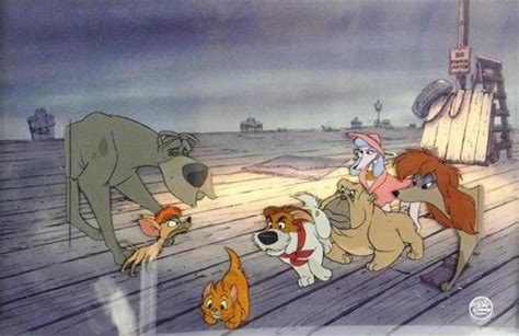 Lot Original Production A Cel From Oliver Company Disney