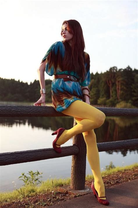 Pin By Colorful Mess On Yellow Tights Yellow Tights Pantyhose Fashion Tights