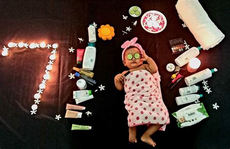 7th Month Diy Baby Photoshoot In 2022 Diy Baby Stuff 7 Month Baby
