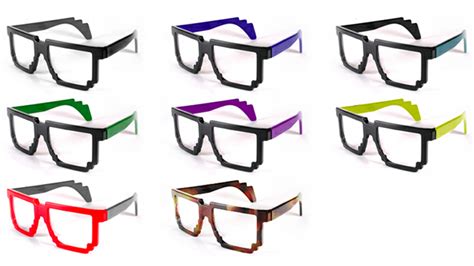These Pixelated Glasses Are The Definition Of Computer Geek Chic Geek Glasses Computer Geek