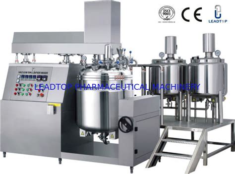 pharmaceutical ointment making vacuum emulsifying mixer  mixing oil  water