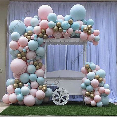 135pcs Baby Shower Balloons Garland Arch Kit Pastel Blue