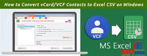How To Convert Vcard Vcf Contacts To Excel Csv On Windows