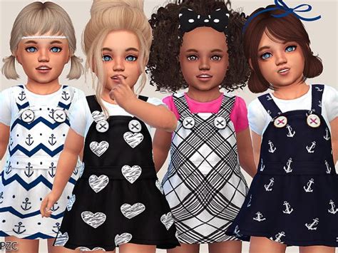 Pinkzombiecupcakes Cute Toddler Dresses Collection Sims 4 Children
