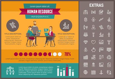 Human Resource Infographic Template And Elements Stock Vector