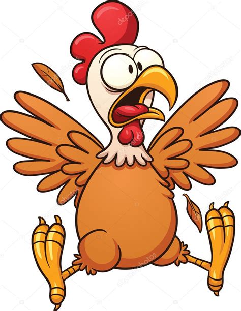 Cartoon Chicken Pictures ~ Chicken Cartoon Funny Illustration Vector