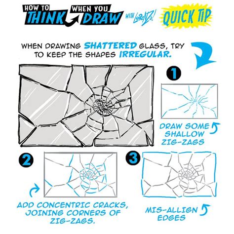 How To Draw Shattered Glass Quick Tip Learnuary By