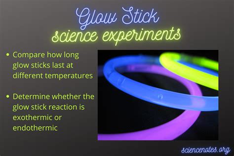 Glow Stick Science Experiment Ideas