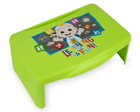 Cocomelon Kids Lap Desk With Storage Folding Lid And Collapsible