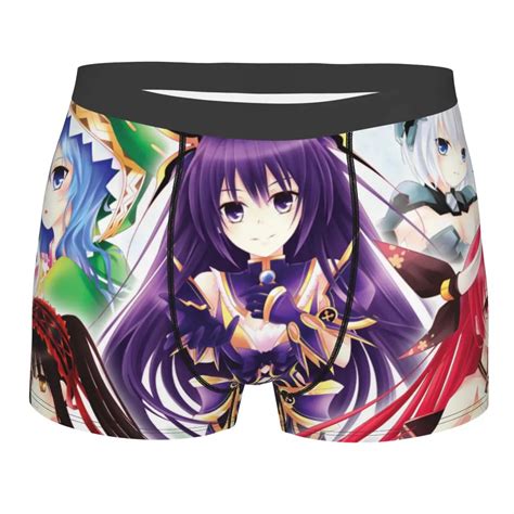 Men S Kotori Itsuka Boxer Shorts Panties Breathable Underwear Date A Live Anime Male Funny Plus