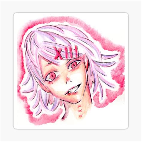 Juuzou Suzuya Watercolor Sticker For Sale By Midnitemonsterz Redbubble