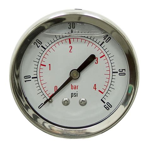 1 psi = 0.0689475729 bar. 60 PSI 2.5" LF BM Pressure Gauge | Pressure & Vacuum Gauges | Pressure Gauges | Air & Pneumatics ...