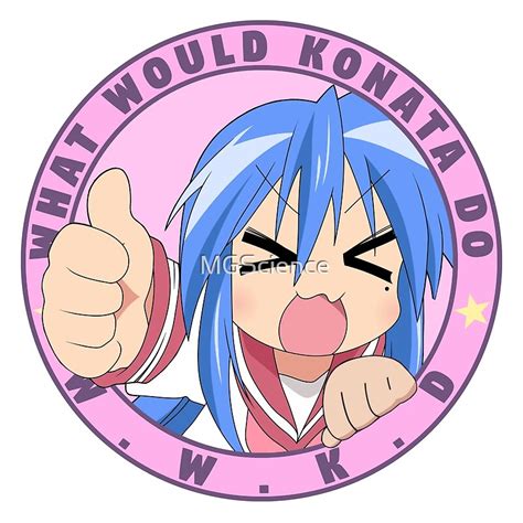 Thumbs Up What Would Konata Do By Mgscience Redbubble