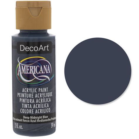 Deep Midnight Blue Americana Acrylic Paint Hobby Lobby 216564