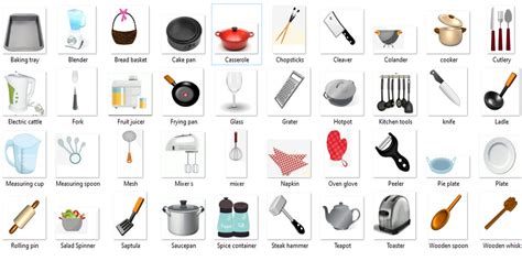 Kitchen Tools Pictures And Names Their Uses Dandk Organizer