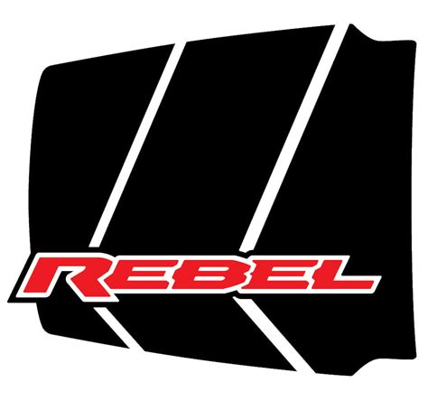 Rebel Decal Vinyl Graphic 1 Decal 257 Inches By 47 Inches