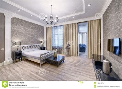 Interior Design Beautiful Bedroom In Luxury Home Stock Image Image