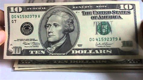 Rare Ten 10 Dollar Notes In This Condition Small Portrait Youtube