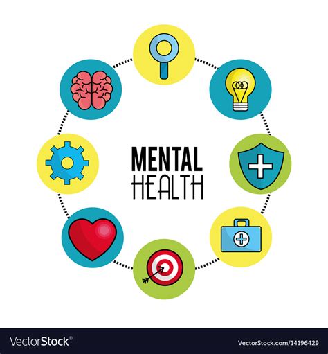 Mental Health Symbol Tips Royalty Free Vector Image