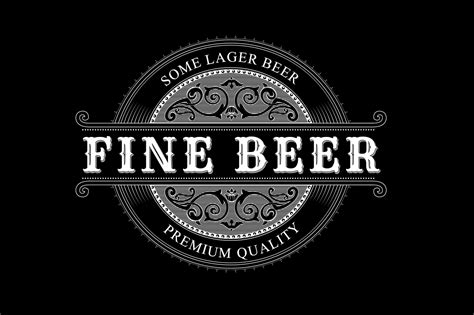 Vintage Logo Beer Label Logo Templates On Creative Market