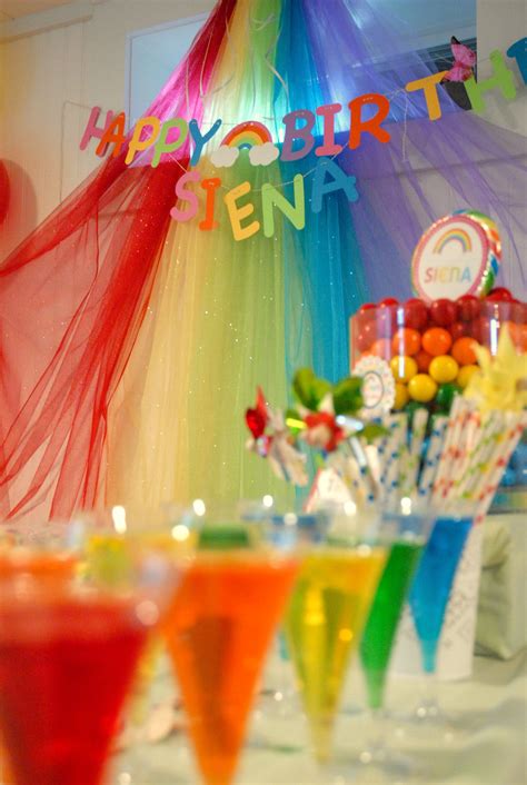 Rainbow Themed Birthday Rainbow Birthday Party Rainbow Birthday Fun