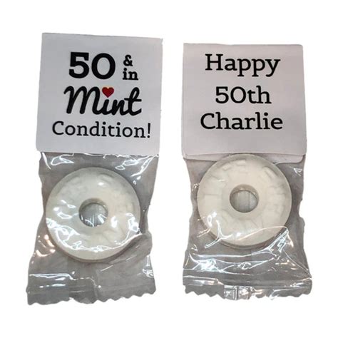 50th Birthday Party Favors Personalized Birthday Favors Etsy