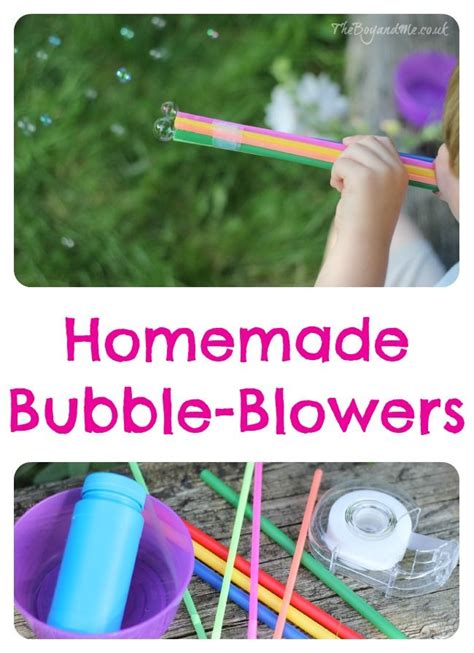 Homemade Bubble Blowers Homemade Bubbles Kids Bubbles Homemade