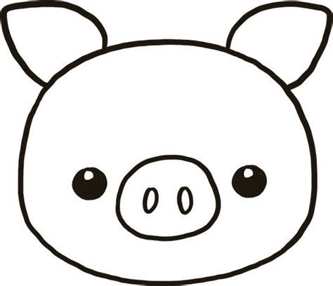 A Pigs Face Is Shown In Black And White