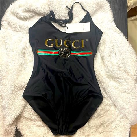 Gucci Swim Gucci Black Gg Large Swim Suit Brand New Excellent