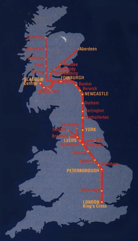 East coast railway under ministry of railways, govt of india is one of the 17 zones of ir. East Coast LNER Virgin GNER & NXEC train / rail maps