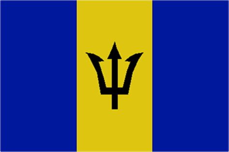 'pink and blue are for those of us hijras who identify with binary genders as trans people, while the white is for those of us who are nonbinary, the red represents the the flag is deliberately original rather than derivative of other pride or rainbow flags. flag of Barbados | Britannica.com