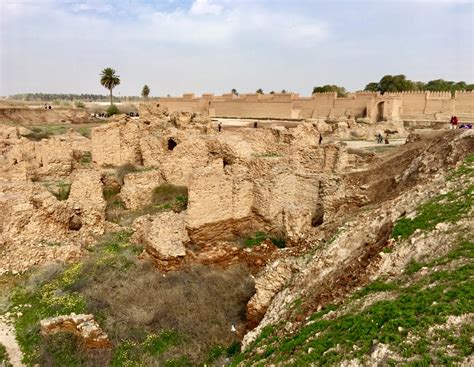 Ruins Ancient Babylon And Views To Nebuchadnezzars Palace Gone