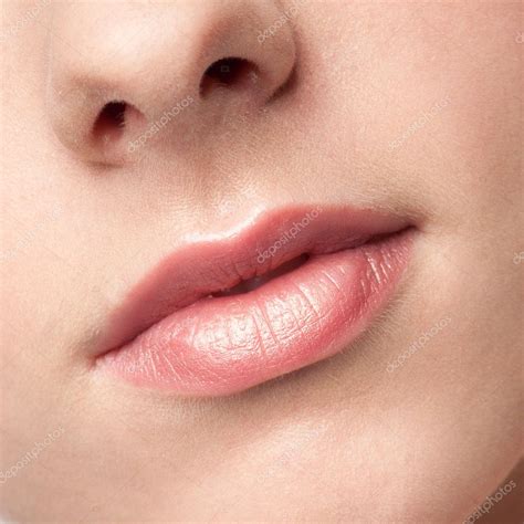 Close Up Lips Of Beauty Babe Woman Stock Photo By Markin