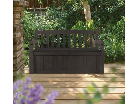 All Weather Outdoor Patio Storage Garden Bench Deck Box