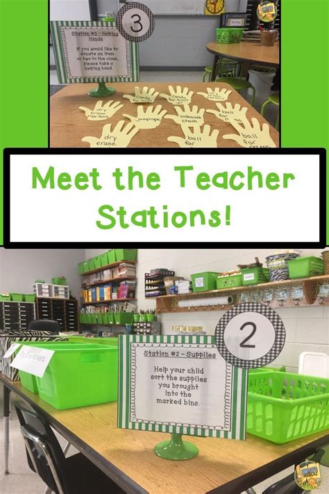 Editable Meet The Teacher First Day Of School Stations Back To