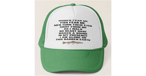 Women Fear Me Fish Fear Me Trucker Hat Zazzle