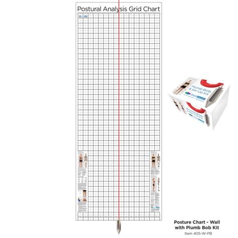 Buy Kent Health Posture Analysis Grid Chart Original With Plumb Bob Kit