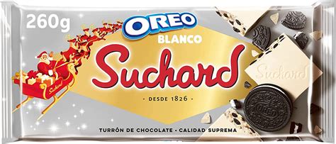 Suchard Turrón De Chocolate Blanco Y Galletas Oreo Navideño 260