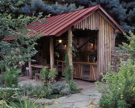 Check out these 30+ best outdoor kitchen ideas on a budget. Traditional Garage And Shed Design, Pictures, Remodel ...