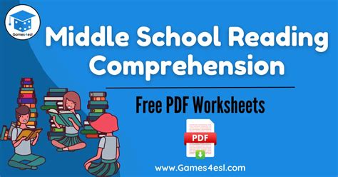 Free Reading Comprehension Worksheets For Middle School Students